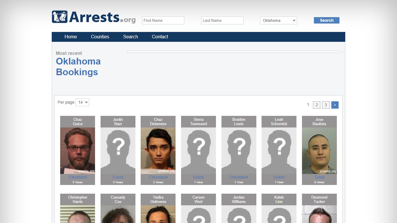 Oklahoma Arrests and Inmate Search